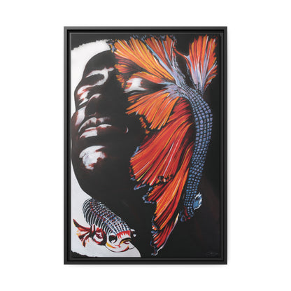 "Orange" Framed Canvas Print