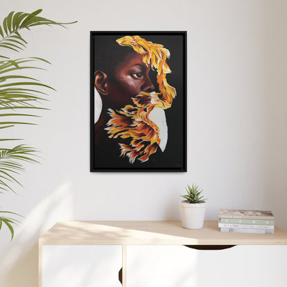 "Canary" Framed Canvas Print