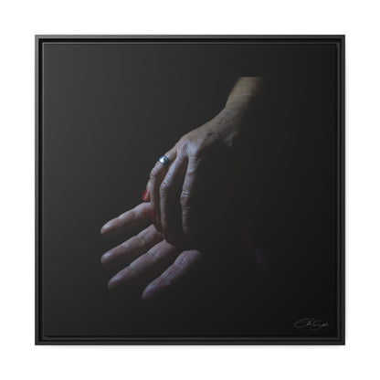 "Series#The Touch of Love_6" Framed Canvas Print