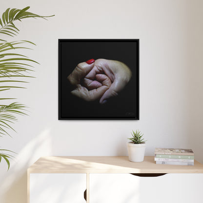 "Series#The Touch of Love_1" Framed Canvas Print