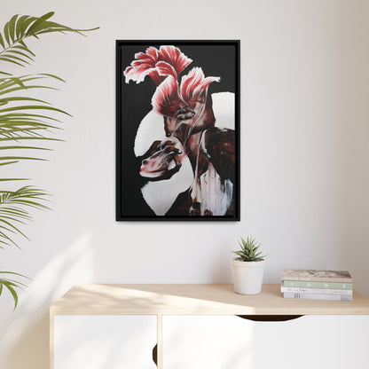 "Rose" Framed Canvas Print