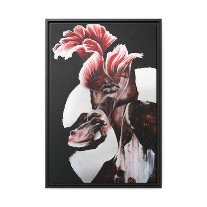 "Rose" Framed Canvas Print