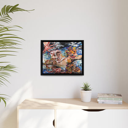 "Vita" Framed Canvas Print