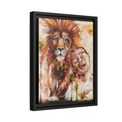 "Cry" Framed Canvas Print