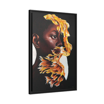 "Canary" Framed Canvas Print