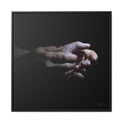 "Series#The Touch of Love_4" Framed Canvas Print