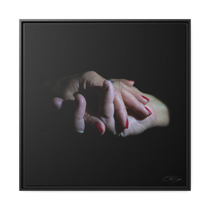 "Series#The Touch of Love_2" Framed Canvas Print