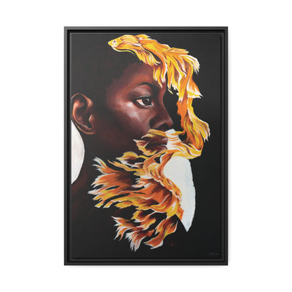 "Canary" Framed Canvas Print