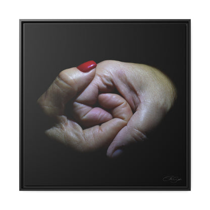 "Series#The Touch of Love_1" Framed Canvas Print