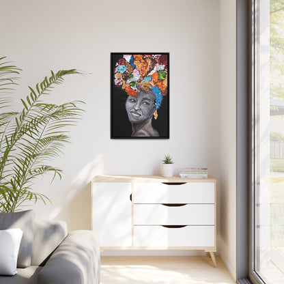 "Colorita" Framed Canvas Print